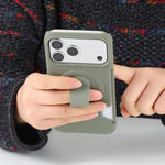 Hautgefühl Halter Kartenfach Magnetische Handyhülle, Für iPhone 17 Pro Max, Für iPhone 17 Pro, Für iPhone 17, Für iPhone Air, Für iPhone 16 Pro Max, Für iPhone 16 Pro, Für iPhone 16, Für iPhone 15 Pro Max