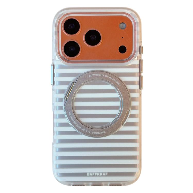 BAFFKKAF Matt gestreifte 360-Halter Airbag doppelseitige IMD magnetische Handyhülle, Für iPhone 17 Pro Max, Für iPhone 17 Pro, Für iPhone 17, Für iPhone 16 Pro Max, Für iPhone 16 Pro, Für iPhone 16, Für iPhone 15 Pro Max, Für iPhone 15 Pro, Für iPhone 15