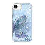 Butterfly Pattern Silver Plating PC Hybrid TPU Phone Case, For iPhone 17e / 16e, For iPhone 17 Pro Max, For iPhone 17 Pro, For iPhone 17, For iPhone Air, For iPhone 16 Pro Max