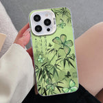 Schmetterlingsmuster silberbeschichtete PC-Hybrid TPU-Handyhülle, Für iPhone 16 Pro, Für iPhone 16 Plus, Für iPhone 16, Für iPhone 15 Pro Max, Für iPhone 15 Pro, Für iPhone 15 Plus
