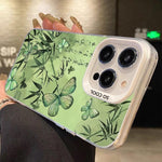 Schmetterlingsmuster silberbeschichtete PC-Hybrid TPU-Handyhülle, Für iPhone 16 Pro, Für iPhone 16 Plus, Für iPhone 16, Für iPhone 15 Pro Max, Für iPhone 15 Pro, Für iPhone 15 Plus