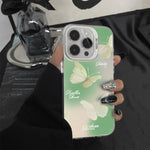 Schmetterlingsmuster silberbeschichtete PC-Hybrid TPU-Handyhülle, Für iPhone 16 Pro, Für iPhone 16 Plus, Für iPhone 16, Für iPhone 15 Pro Max, Für iPhone 15 Pro, Für iPhone 15 Plus