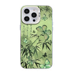 Schmetterlingsmuster silberbeschichtete PC-Hybrid TPU-Handyhülle, Für iPhone 16 Pro, Für iPhone 16 Plus, Für iPhone 16, Für iPhone 15 Pro Max, Für iPhone 15 Pro, Für iPhone 15 Plus