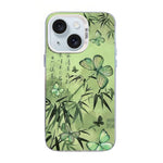 Schmetterlingsmuster silberbeschichtete PC-Hybrid TPU-Handyhülle, Für iPhone 16 Pro, Für iPhone 16 Plus, Für iPhone 16, Für iPhone 15 Pro Max, Für iPhone 15 Pro, Für iPhone 15 Plus