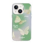 Schmetterlingsmuster Silberbeschichtete PC-Hybrid TPU-Handyhülle, Für iPhone 13 Pro Max, Für iPhone 13 Pro, Für iPhone 13, Für iPhone 13 mini, Für iPhone 12 Pro Max, Für iPhone 12 Pro