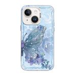 Schmetterlingsmuster Silberbeschichtete PC-Hybrid TPU-Handyhülle, Für iPhone 13 Pro Max, Für iPhone 13 Pro, Für iPhone 13, Für iPhone 13 mini, Für iPhone 12 Pro Max, Für iPhone 12 Pro