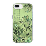 Schmetterlingsmuster Silberbeschichtete PC-Hybrid TPU-Handyhülle, Für iPhone XS Max, Für iPhone 8 Plus / 7 Plus