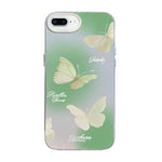 Schmetterlingsmuster Silberbeschichtete PC-Hybrid TPU-Handyhülle, Für iPhone XS Max, Für iPhone 8 Plus / 7 Plus