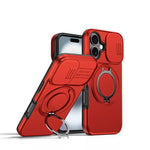 Camera Sliding Shield Magnetic Rotation Holder Phone Case, For iPhone 16 Plus, For iPhone 16, For iPhone 15 Pro Max, For iPhone 15 Pro, For iPhone 15 Plus / 14 Plus, For iPhone 15