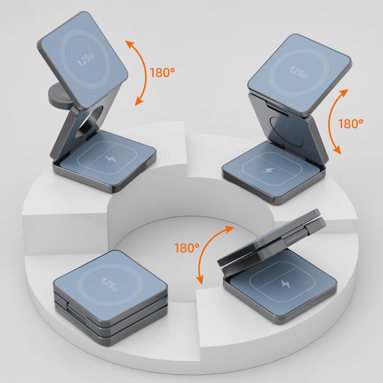 IW31 25W Faltbares 3-in-1 Magnetisches Kabelloses Schnellladegerät
