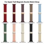 xDfind Nylon Twill Struktur Magnetische Schnalle Uhrenarmband, Für Apple Watch 42 / 44 / 45 / 46 / 49mm, Für Apple Watch 38 / 40 / 41 / S11 42mm