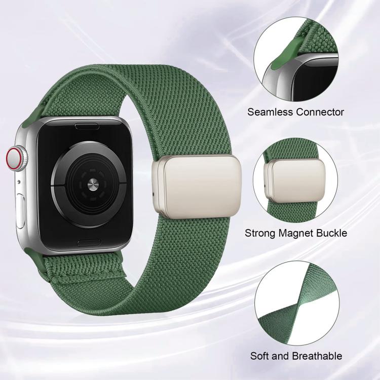 xDfind Nylon Twill Struktur Magnetische Schnalle Uhrenarmband, Für Apple Watch 42 / 44 / 45 / 46 / 49mm, Für Apple Watch 38 / 40 / 41 / S11 42mm