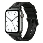 xDfind Flame Hybrid Nylon Braid Silicone Watch Band, For Apple Watch 42 / 44 / 45 / 46 / 49mm, For Apple Watch 38 / 40 / 41 / S11 42mm