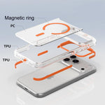 Zweifarbige PC-Hybrid TPU Magnetische Handyhülle, Für iPhone 12 / 12 Pro, Für iPhone 12 Pro Max
