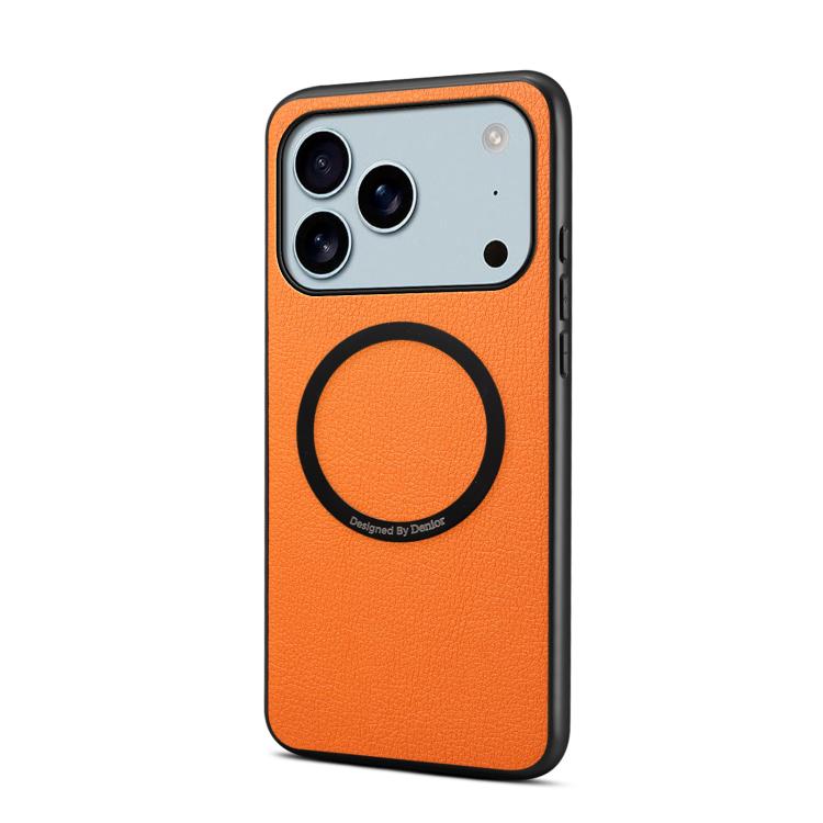 Denior A08 PU Veganes Leder Kalbsleder-Textur Magnetische Handyhülle, für iPhone 17 Pro Max, für iPhone 17 Pro, für iPhone 17, für iPhone Air