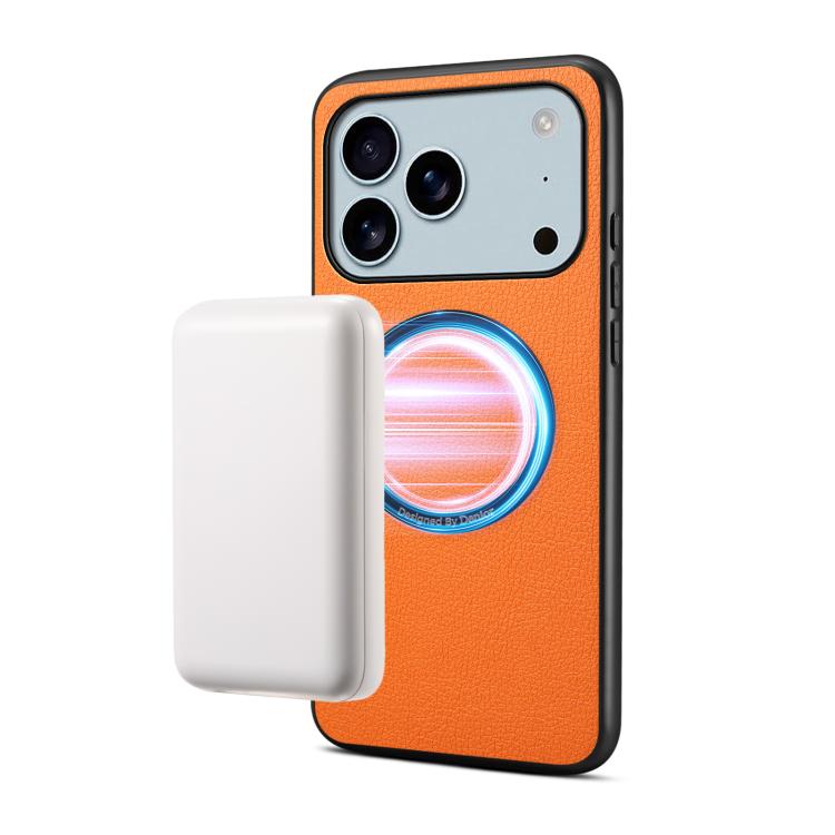 Denior A08 PU Vegan Leather Calfskin Texture Magnetic Phone Case, For iPhone 17 Pro Max, For iPhone 17 Pro, For iPhone 17, For iPhone Air