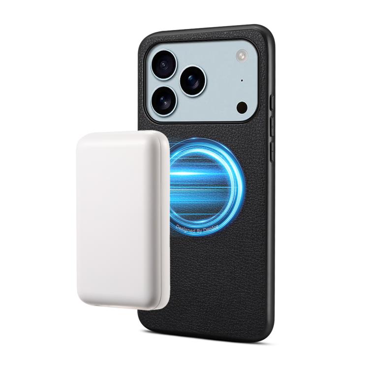 Denior A08 PU Veganes Leder Kalbsleder-Textur Magnetische Handyhülle, für iPhone 17 Pro Max, für iPhone 17 Pro, für iPhone 17, für iPhone Air