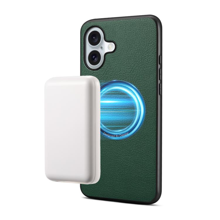 Denior A08 PU Veganes Leder Kalbsleder-Textur Magnetische Handyhülle, für iPhone 17 Pro Max, für iPhone 17 Pro, für iPhone 17, für iPhone Air