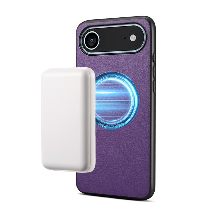 Denior A08 PU Veganes Leder Kalbsleder-Textur Magnetische Handyhülle, für iPhone 17 Pro Max, für iPhone 17 Pro, für iPhone 17, für iPhone Air
