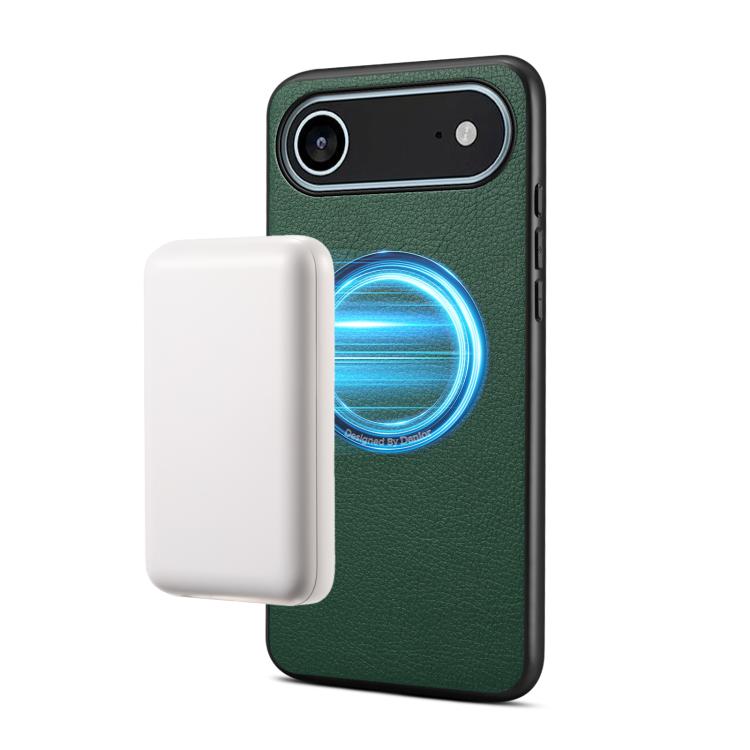 Denior A08 PU Veganes Leder Kalbsleder-Textur Magnetische Handyhülle, für iPhone 17 Pro Max, für iPhone 17 Pro, für iPhone 17, für iPhone Air