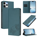 Starke Magnetische Doppelte Schmetterling RFID Vegane Leder Handyhülle, Für iPhone 12 Pro Max, Für iPhone 11 Pro Max, Für iPhone 11, Für iPhone 11 Pro