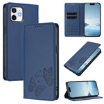 Starke Magnetische Doppelte Schmetterling RFID Vegane Leder Handyhülle, Für iPhone 14 Pro Max, Für iPhone 13 Pro Max, Für iPhone 13 Pro, Für iPhone 12 / 12 Pro