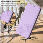 Starke magnetische doppelte Schmetterlings-RFID-Handyhülle aus veganem Leder, für iPhone 16, für iPhone 15 Pro Max, für iPhone 15 Pro, für iPhone 15 Plus