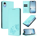 Strong Magnetic Dual Butterfly RFID Vegan Leather Phone Case, For iPhone X / XS, For iPhone XR, For iPhone XS Max, For iPhone 8 Plus / 7 Plus