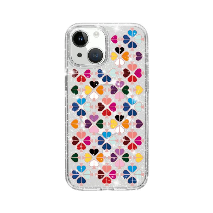 Glitzerndes Kristall Rotes Herz Muster Magnetische Handyhülle, Für iPhone 15, Für iPhone 14 Plus, Für iPhone 14, Für iPhone 14 Pro, Für iPhone 14 Pro Max, Für iPhone 13 Pro Max, Für iPhone 13 Pro, Für iPhone 13