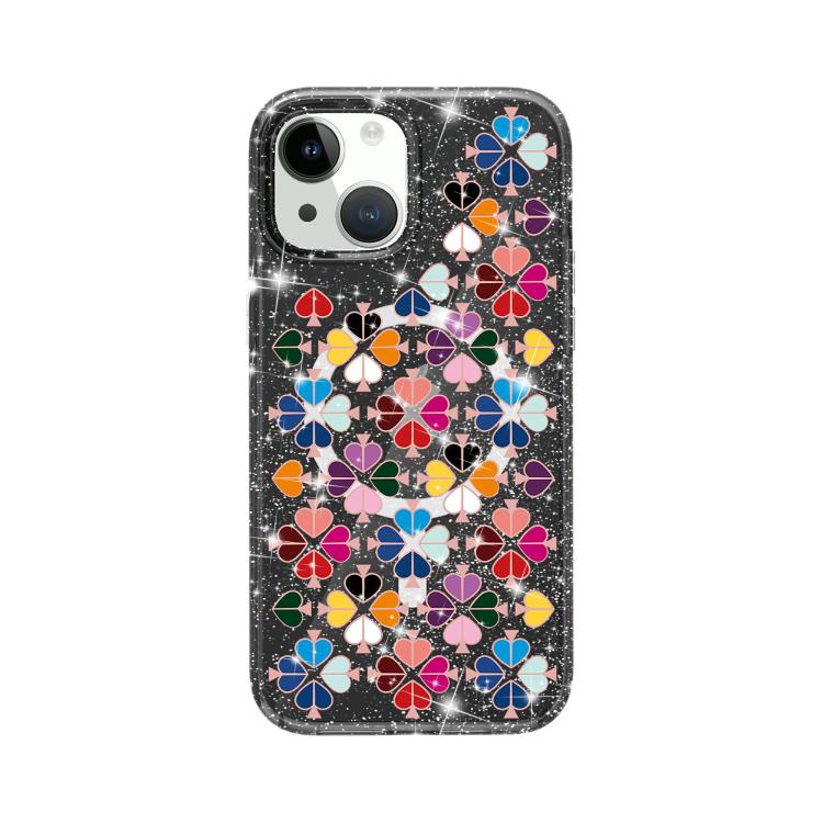 Glitzerndes Kristall Rotes Herz Muster Magnetische Handyhülle, Für iPhone 15, Für iPhone 14 Plus, Für iPhone 14, Für iPhone 14 Pro, Für iPhone 14 Pro Max, Für iPhone 13 Pro Max, Für iPhone 13 Pro, Für iPhone 13