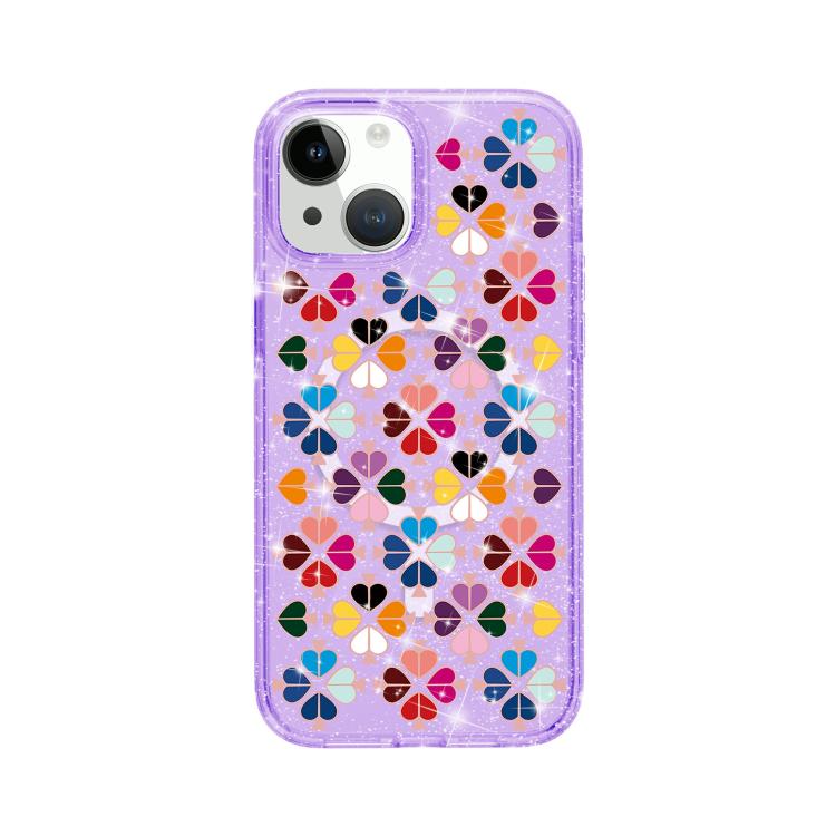 Glitzerndes Kristall Rotes Herz Muster Magnetische Handyhülle, Für iPhone 15, Für iPhone 14 Plus, Für iPhone 14, Für iPhone 14 Pro, Für iPhone 14 Pro Max, Für iPhone 13 Pro Max, Für iPhone 13 Pro, Für iPhone 13