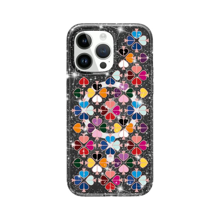 Glitzerndes Kristall Rotes Herz Muster Magnetische Handyhülle, Für iPhone 15, Für iPhone 14 Plus, Für iPhone 14, Für iPhone 14 Pro, Für iPhone 14 Pro Max, Für iPhone 13 Pro Max, Für iPhone 13 Pro, Für iPhone 13