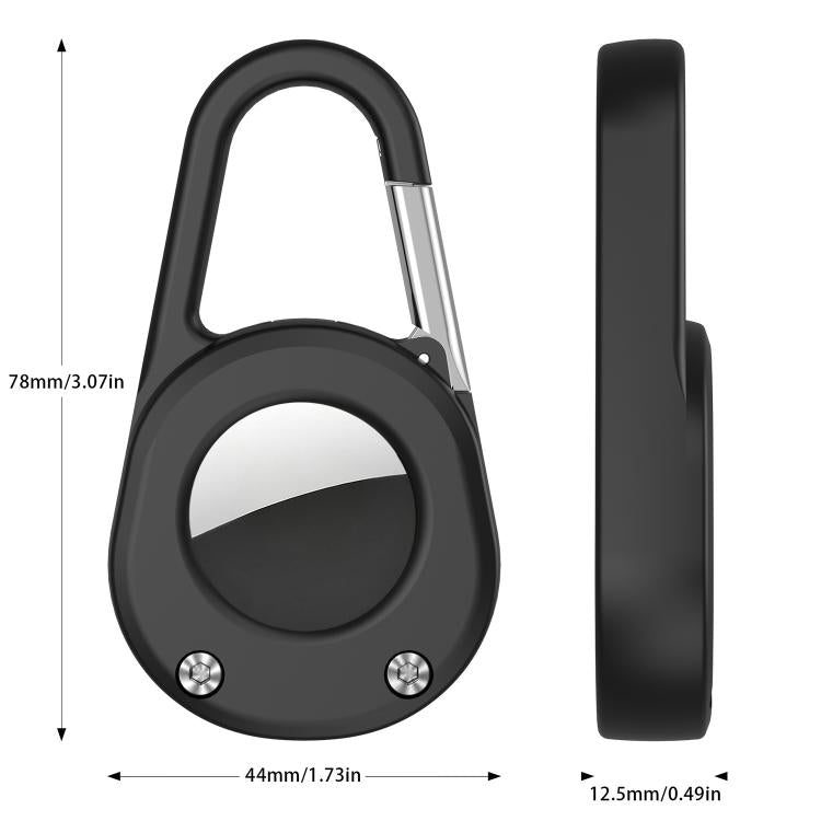 XDcase Outdoor Karabiner Schlüsselanhänger Wasserdichte Schutzhülle, Für AirTag 2. Gen / 1. Gen