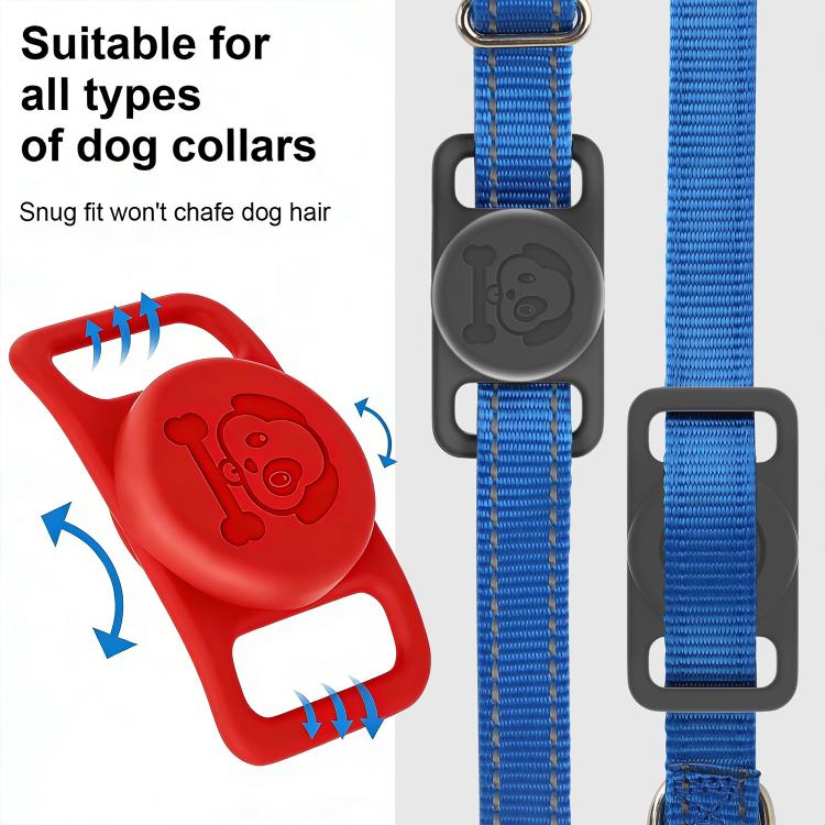XDcase Haustierhalsband Design Wasserdichte Silikon Schutzhülle, 1 Stück (Schwarz), 1 Stück (Weiß), 1 Stück (Blau), 1 Stück (Pink), 1 Stück (Rot), 1 Stück (Mintgrün), 1 Stück (Lila), 1 Stück (Gelb)