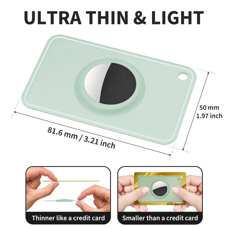 XDcase Ultra-Dünne Brieftaschen-Karten Design TPU Schutzhülle, Für AirTag 2. Gen / 1. Gen