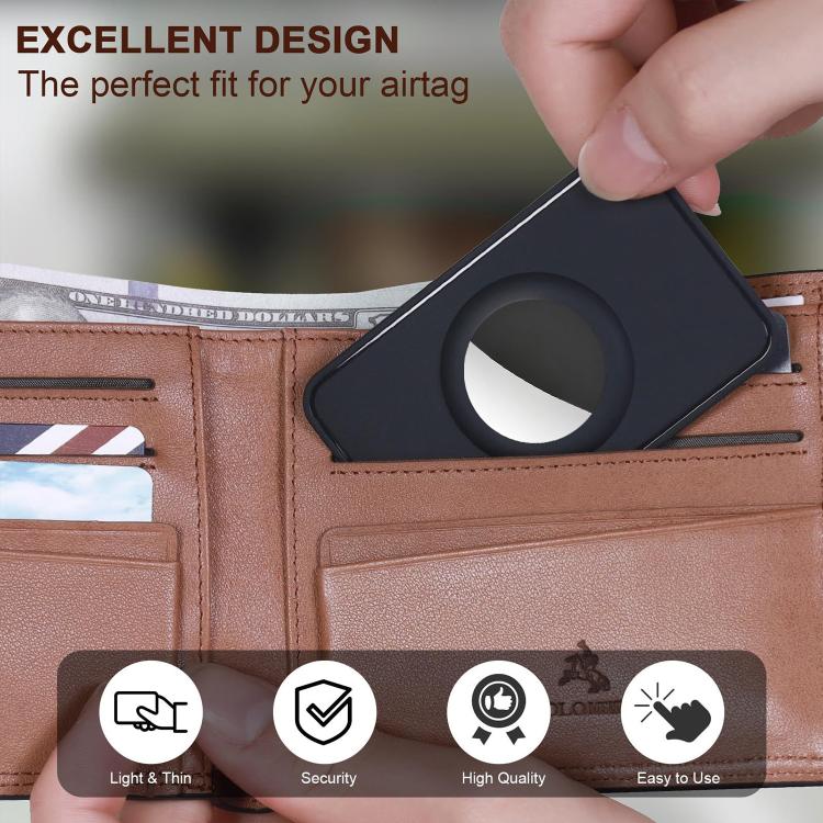 XDcase Ultra-Dünne Brieftaschen-Karten Design TPU Schutzhülle, Für AirTag 2. Gen / 1. Gen