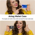 XDcase Ultra-Dünne Brieftaschen-Karten Design TPU Schutzhülle, Für AirTag 2. Gen / 1. Gen