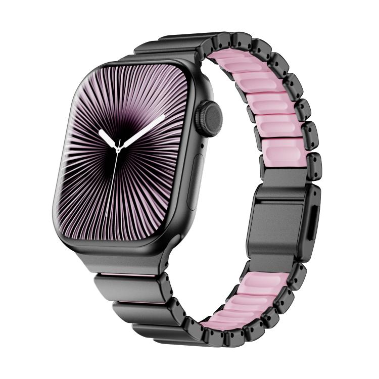Ein-Perlen Taillen Edelstahl Norman Schnalle Magnetisches Uhrenarmband, Für Apple Watch 46mm / 49mm / 45mm / 44mm, Für Apple Watch 42mm / 41mm / 40mm / 38mm