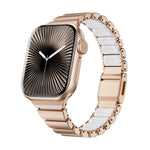 Ein-Perlen Taillen Edelstahl Norman Schnalle Magnetisches Uhrenarmband, Für Apple Watch 46mm / 49mm / 45mm / 44mm, Für Apple Watch 42mm / 41mm / 40mm / 38mm