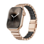Ein-Perlen Taillen Edelstahl Norman Schnalle Magnetisches Uhrenarmband, Für Apple Watch 46mm / 49mm / 45mm / 44mm, Für Apple Watch 42mm / 41mm / 40mm / 38mm