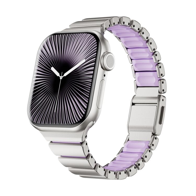 Ein-Perlen Taillen Edelstahl Norman Schnalle Magnetisches Uhrenarmband, Für Apple Watch 46mm / 49mm / 45mm / 44mm, Für Apple Watch 42mm / 41mm / 40mm / 38mm