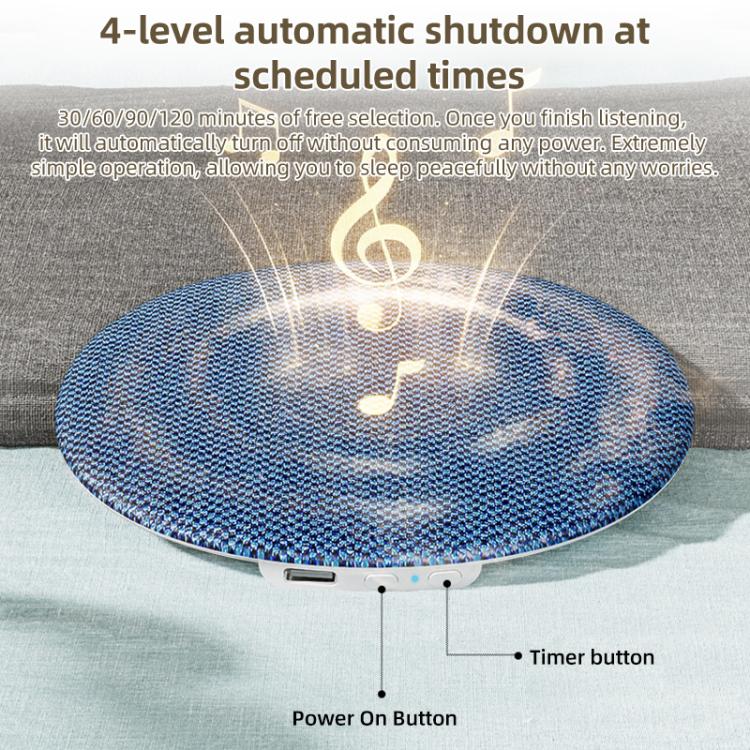 X5 Pro Ultra-dünne Kissen-Soundmaschine Schlaf Weißes Rauschen Kabelloser Bluetooth Lautsprecher