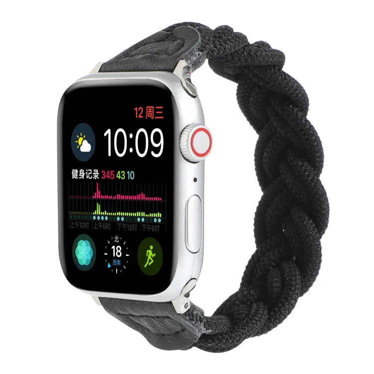 Elastisches, gewebtes Armband für Apple Watch Series 6, SE, 5 und 4 (40 mm) / 3, 2 und 1 (38 mm, 160 mm)