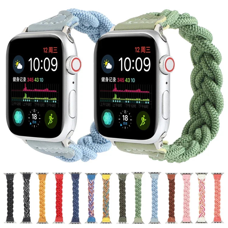 Elastisches, gewebtes Armband für Apple Watch Series 6 &amp; SE &amp; 5 &amp; 4 (44 mm) / 3 &amp; 2 &amp; 1 (42 mm, 160 mm)