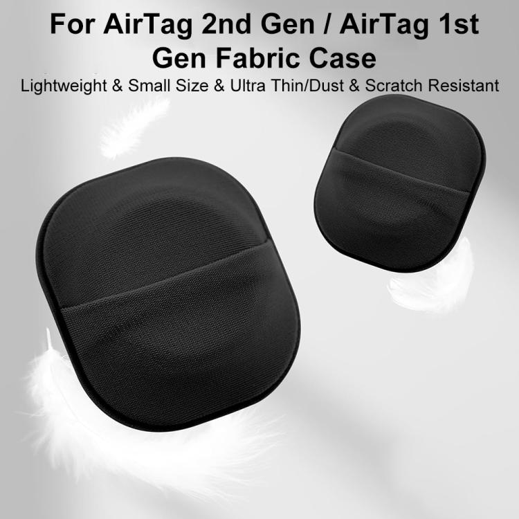XDcase Elastische Stoff Rückseitig Klebendes Karten-Design Schutzhülle, Für AirTag 2. Gen / 1. Gen