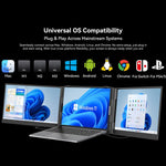 Blackview DCM6 14 Zoll Dual-Screen Tragbarer Laptop-Erweiterungsmonitor mit Ständer, DCM6