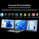 Blackview DCM8 15,3 Zoll Dual-Display Tragbare Laptop-LCD-Monitore Bildschirmverlängerung mit Ständer, DCM8