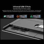 Blackview DCM8 15,3 Zoll Dual-Display Tragbare Laptop-LCD-Monitore Bildschirmverlängerung mit Ständer, DCM8