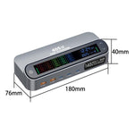 YMX-LCD405W 405W 3xType-C und 2xUSB GaN Intelligentes Digitalanzeige Multifunktionsladegerät, AU-Stecker, EU-Stecker, UK-Stecker, US-Stecker
