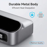 YMX-LCD470W 470W 3xType-C und 2xUSB GaN Smart Digital Display Multifunktionsladegerät mit Type-C einziehbarem Kabel, AU-Stecker, EU-Stecker, UK-Stecker, US-Stecker